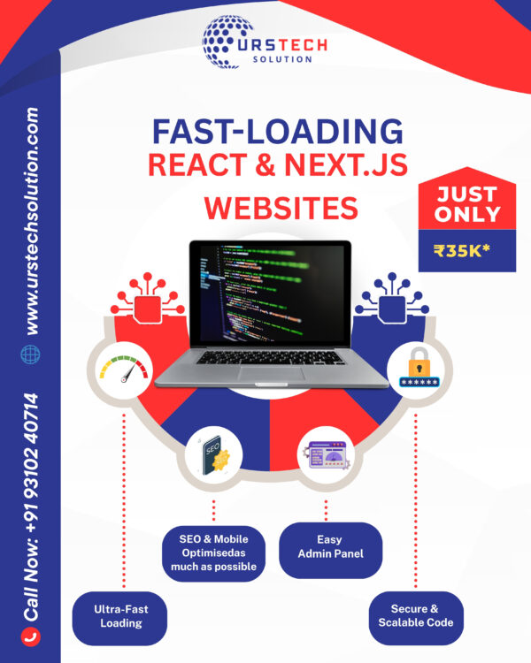 Fast-Loading React & Next.Js Website